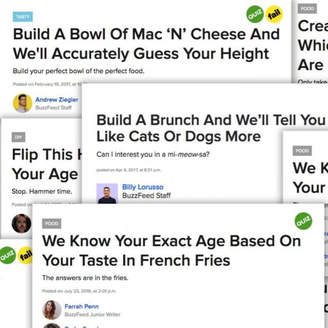 Taking BuzzFeed quizzes together