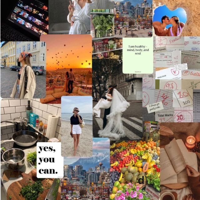 A couple’s vision board