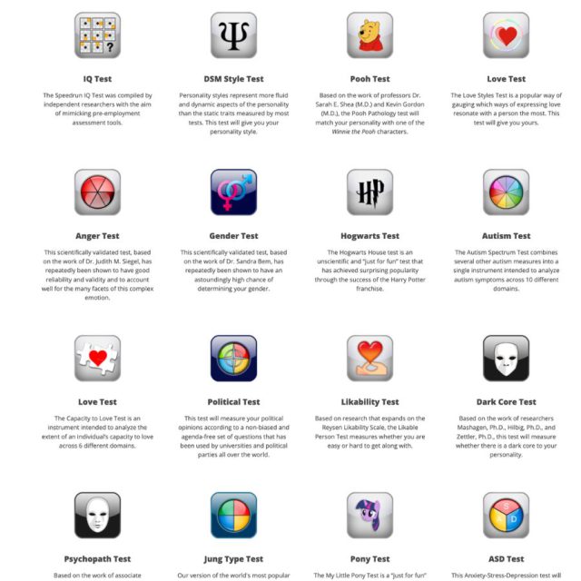Take Personality Tests